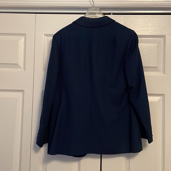 Vintage Pendleton Women's Virgin Wool Navy Blue Two Button Blazer Jacket Size 6 - Picture 11 of 11